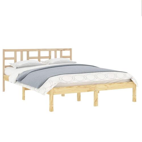 Sengeramme 140x190 cm massivt træ