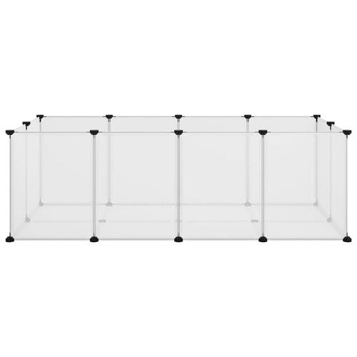 Lille dyrebur 144x74x46,5 cm PP og stål transparent