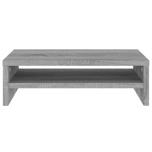 Skærmstander 42x24x13 cm konstrueret træ grå sonoma-eg