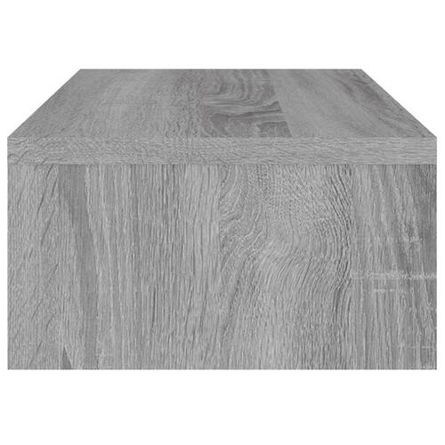 Skærmstander 42x24x13 cm konstrueret træ grå sonoma-eg