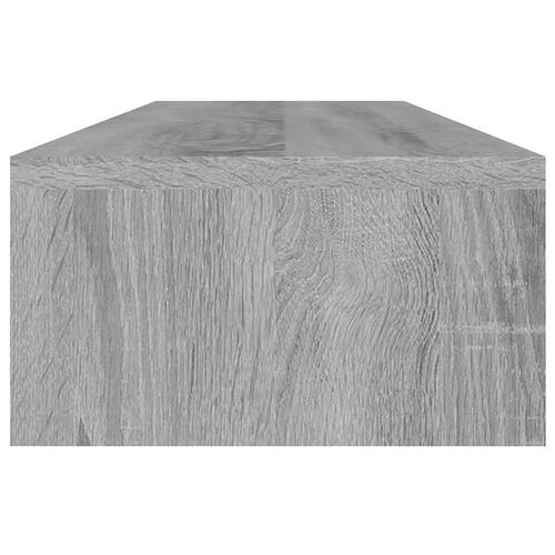 Skærmstander 100x24x13 cm konstrueret træ grå sonoma-eg