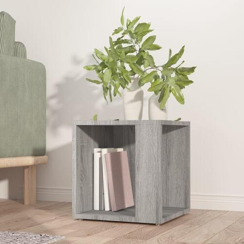 Sidebord 33x33x34,5 cm grå sonoma-eg