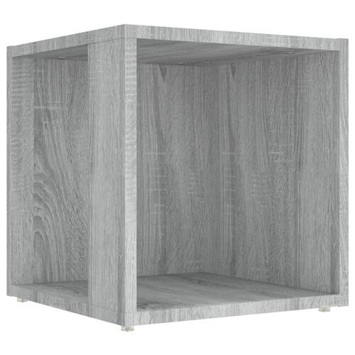 Sidebord 33x33x34,5 cm grå sonoma-eg