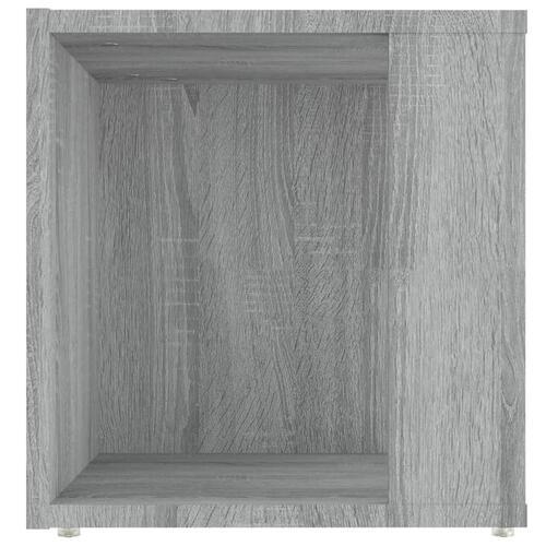 Sidebord 33x33x34,5 cm grå sonoma-eg