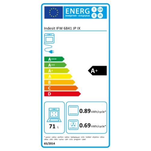 Pyrolyse ovn Indesit IFW6841JPIX 3300W 71 L