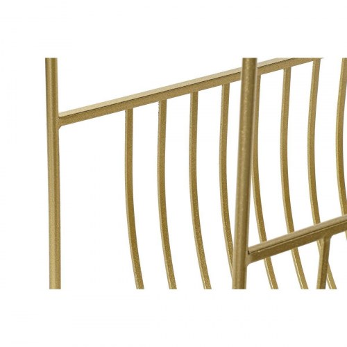 Tidsskriftholder - spejl, gylden metal (76 × 35 × 83 cm)