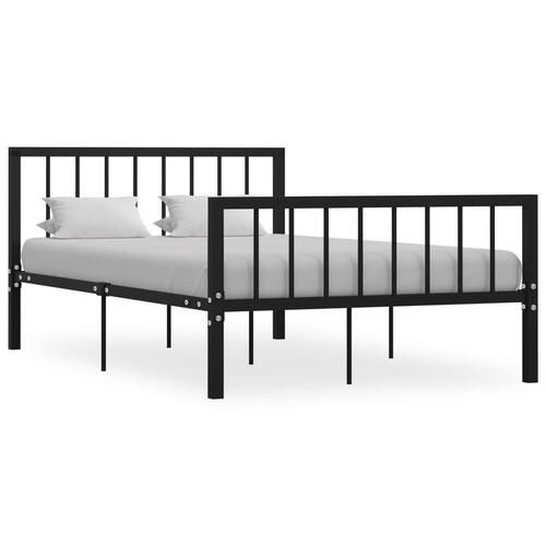 Sengestel 120x200 cm metal sort
