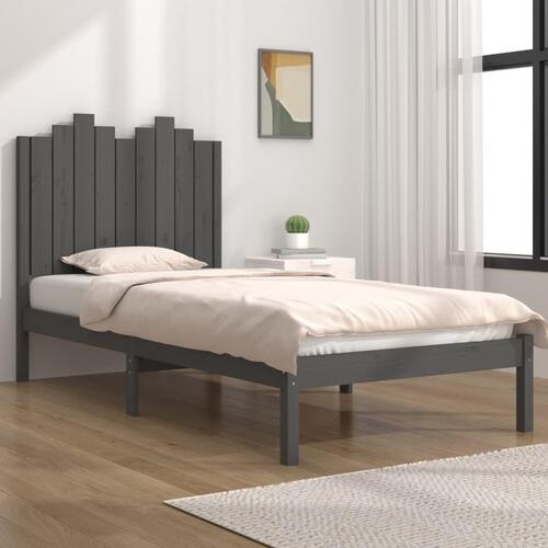 Sengeramme 100x200 cm massivt fyrretræ grå