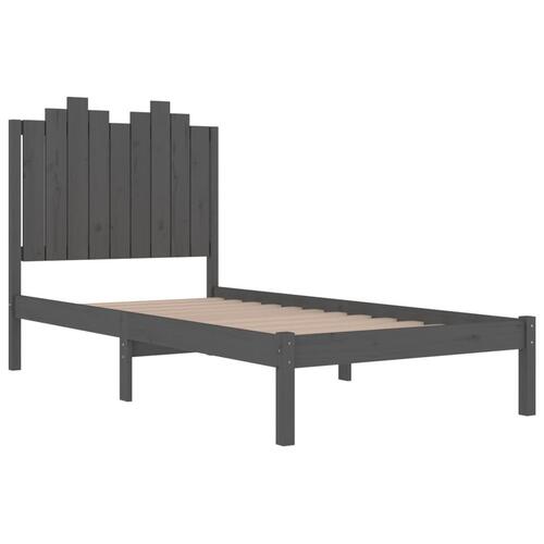 Sengeramme 100x200 cm massivt fyrretræ grå