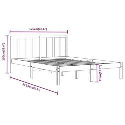 Sengeramme 120x200 cm massivt fyrretræ