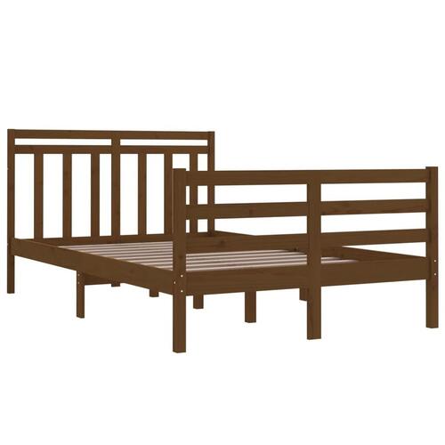 Sengeramme 120x190 cm Small Double massivt træ gyldenbrun