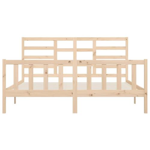 Sengeramme 180x200 cm massivt fyrretræ