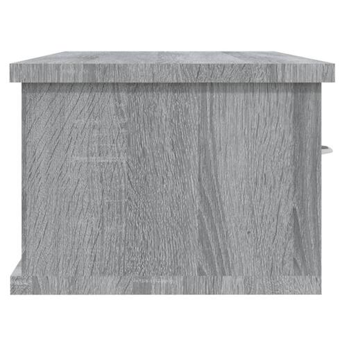Vægskab 88x26x18,5 cm konstrueret træ grå sonoma-eg