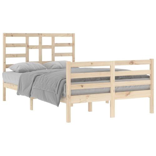 Sengeramme uden madras 120x200 cm massivt træ
