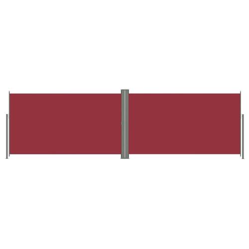 Sammenrullelig sidemarkise 160x600 cm rød