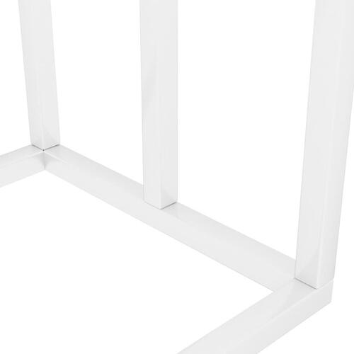 Fritstående håndklædeholder 48x24x79 cm jern hvid