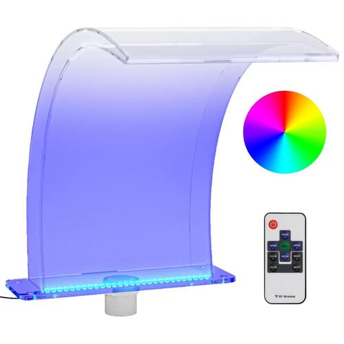 Poolfontæne m. RGB LED'er 50 cm akryl