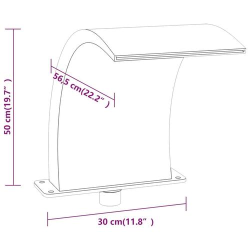 Poolfontæne m. RGB LED'er 50 cm akryl
