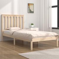 Sengeramme 75x190 cm massivt fyrretræ