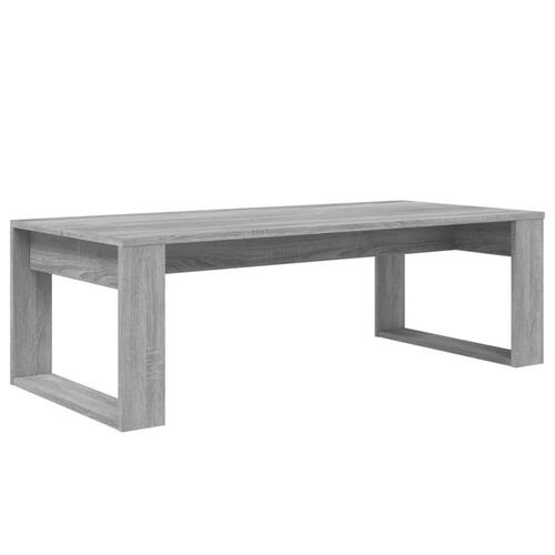 Sofabord 110x50x35 cm konstrueret træ grå sonoma-eg