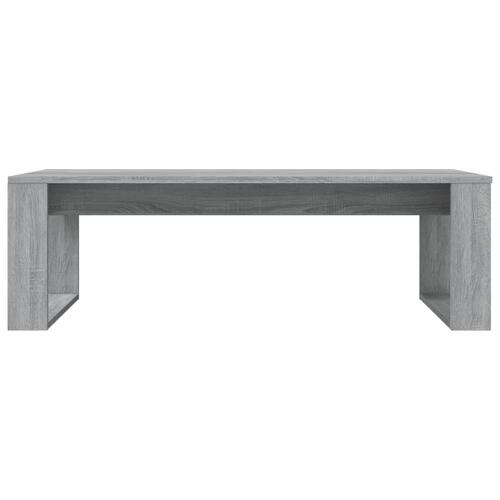 Sofabord 110x50x35 cm konstrueret træ grå sonoma-eg