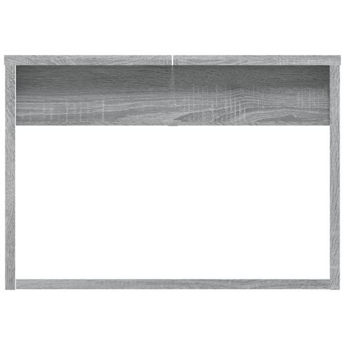 Sofabord 110x50x35 cm konstrueret træ grå sonoma-eg