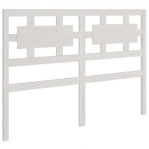 Sengestel 180x200 cm Super King massivt fyrretræ hvid