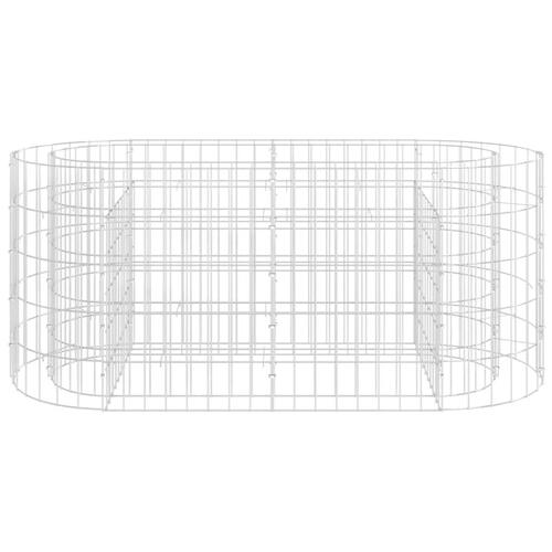 Gabion-højbed 120x50x50 cm galvaniseret jern