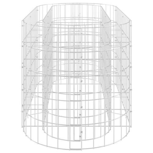 Gabion-højbed 120x50x50 cm galvaniseret jern