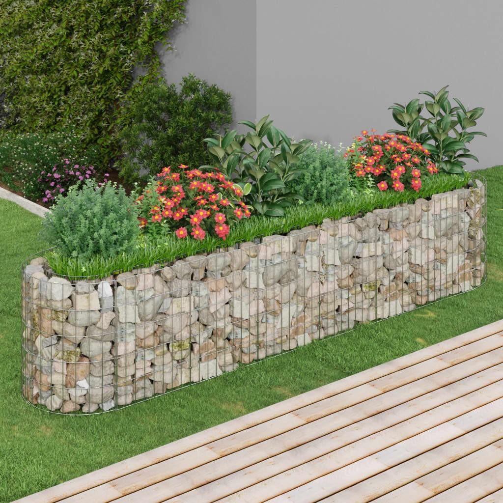 Gabion-højbed 260x50x50 cm galvaniseret jern