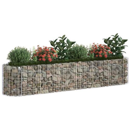 Gabion-højbed 260x50x50 cm galvaniseret jern