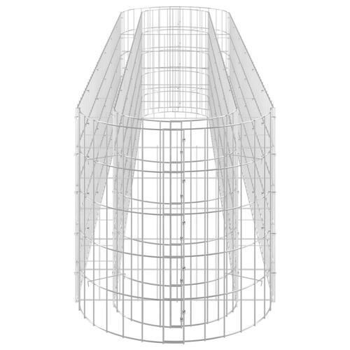 Gabion-højbed 260x50x50 cm galvaniseret jern