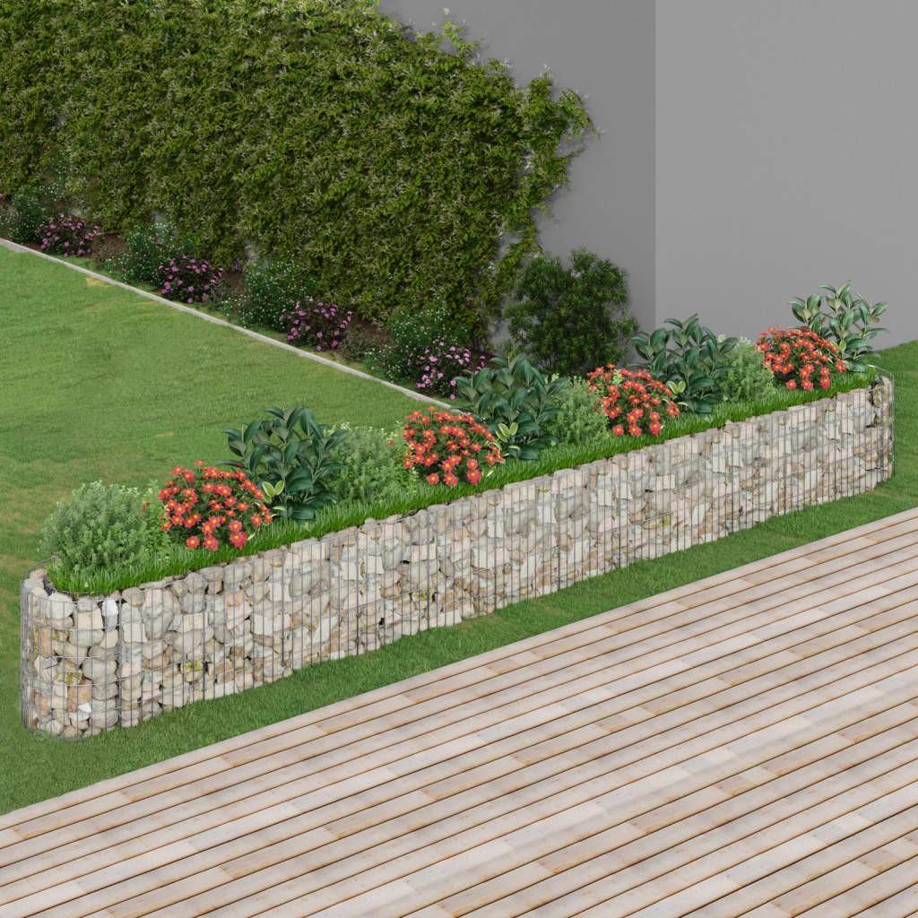 Gabion-højbed 470x50x50 cm galvaniseret jern