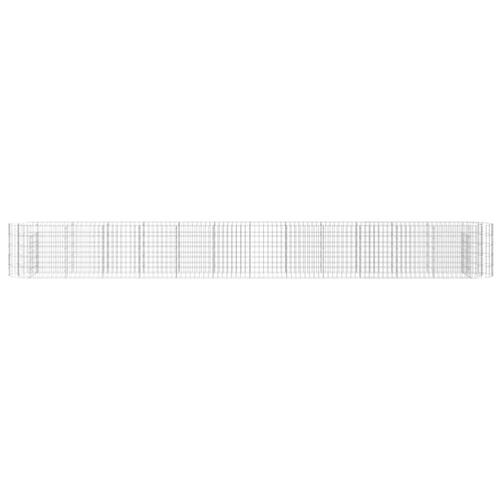 Gabion-højbed 470x50x50 cm galvaniseret jern