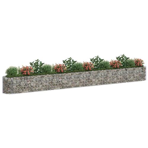 Gabion-højbed 540x50x50 cm galvaniseret jern