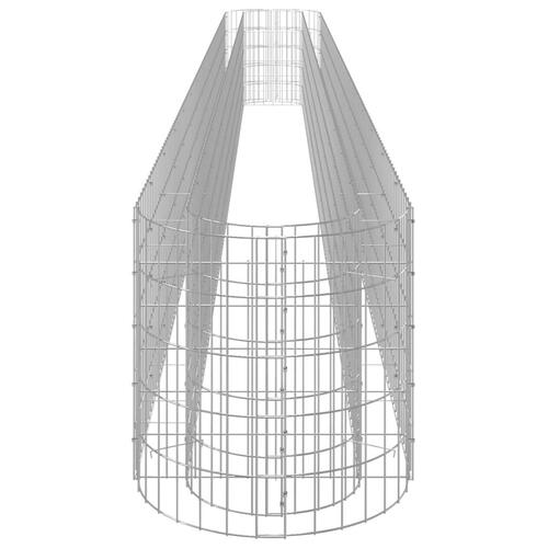 Gabion-højbed 540x50x50 cm galvaniseret jern