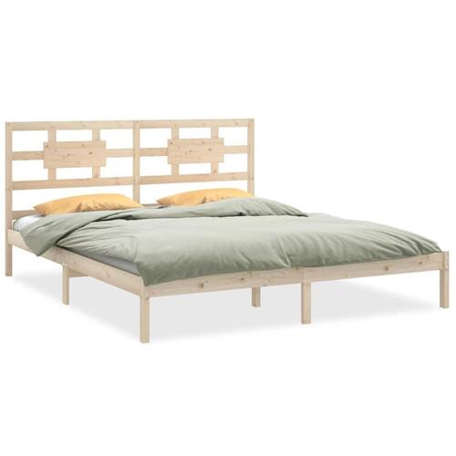 Sengeramme 200x200 cm massivt træ