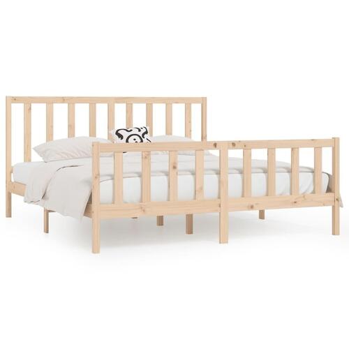 Sengeramme 200x200 cm massivt træ