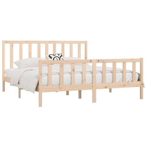 Sengeramme 200x200 cm massivt træ