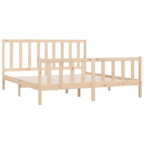 Sengeramme 200x200 cm massivt træ
