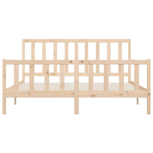 Sengeramme 200x200 cm massivt træ