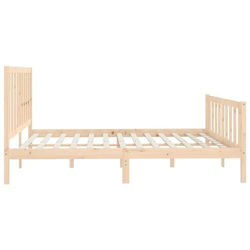 Sengeramme 200x200 cm massivt træ
