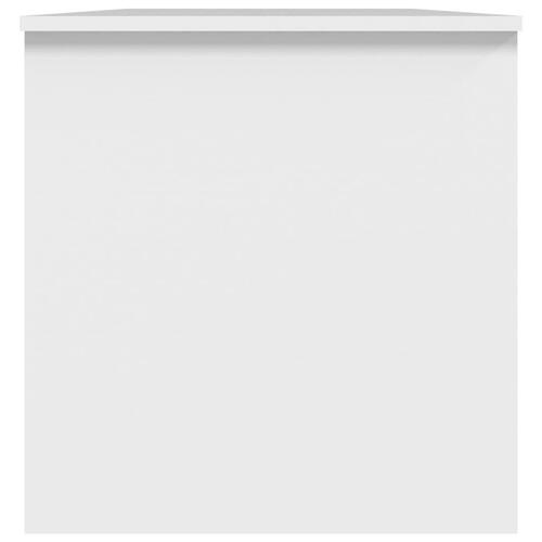 Sofabord 102x50x52,5 cm konstrueret træ hvid