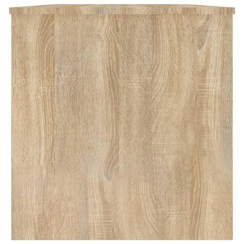 Sofabord 102x50x52,5 cm konstrueret træ sonoma-eg