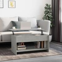 Sofabord 102x50x52,5 cm konstrueret træ betongrå