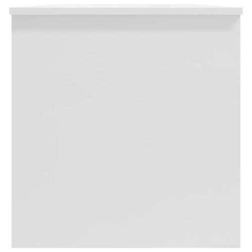 Sofabord 102x50x52,5 cm konstrueret træ hvid højglans