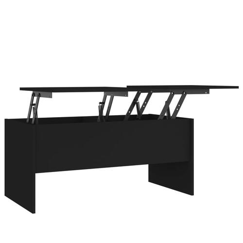 Sofabord 102x50,5x46,5 cm konstrueret træ sort
