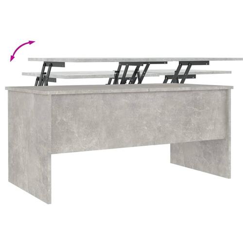 Sofabord 102x50,5x46,5 cm konstrueret træ betongrå