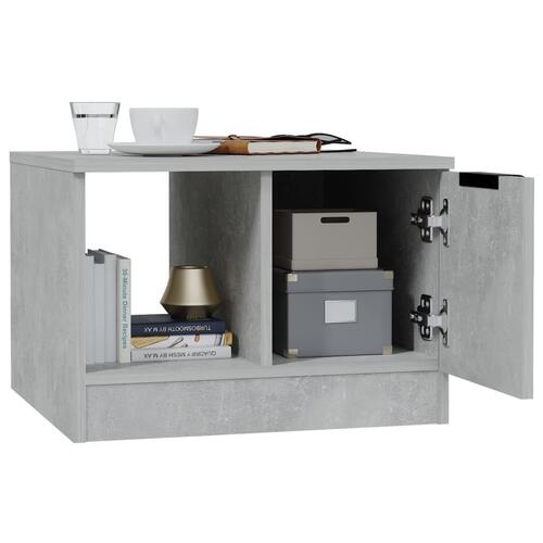 Sofabord 50x50x36 cm konstrueret træ betongrå