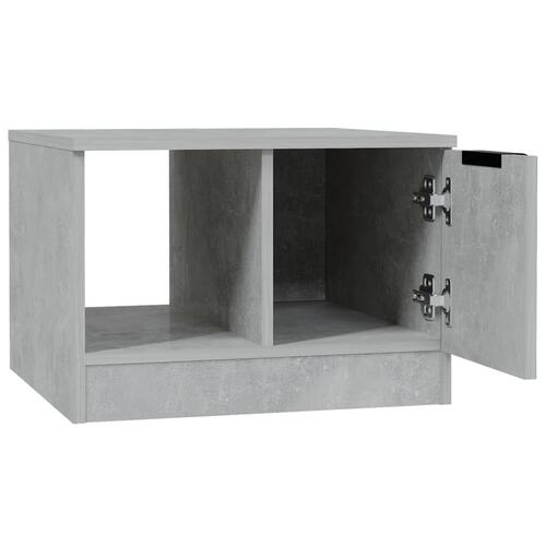 Sofabord 50x50x36 cm konstrueret træ betongrå